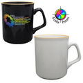 10 Oz. Titan with Halo Mug - 4 Color Process (White/Yellow)